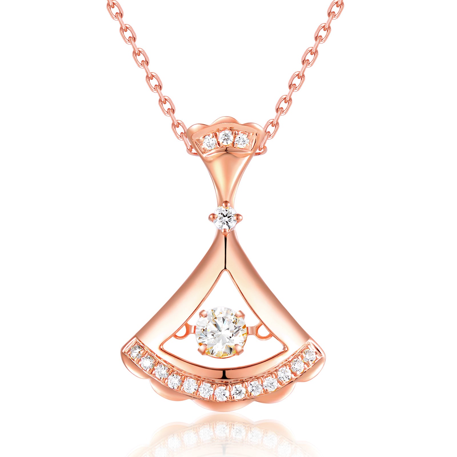 Dancing Cubic Zirconia Necklace