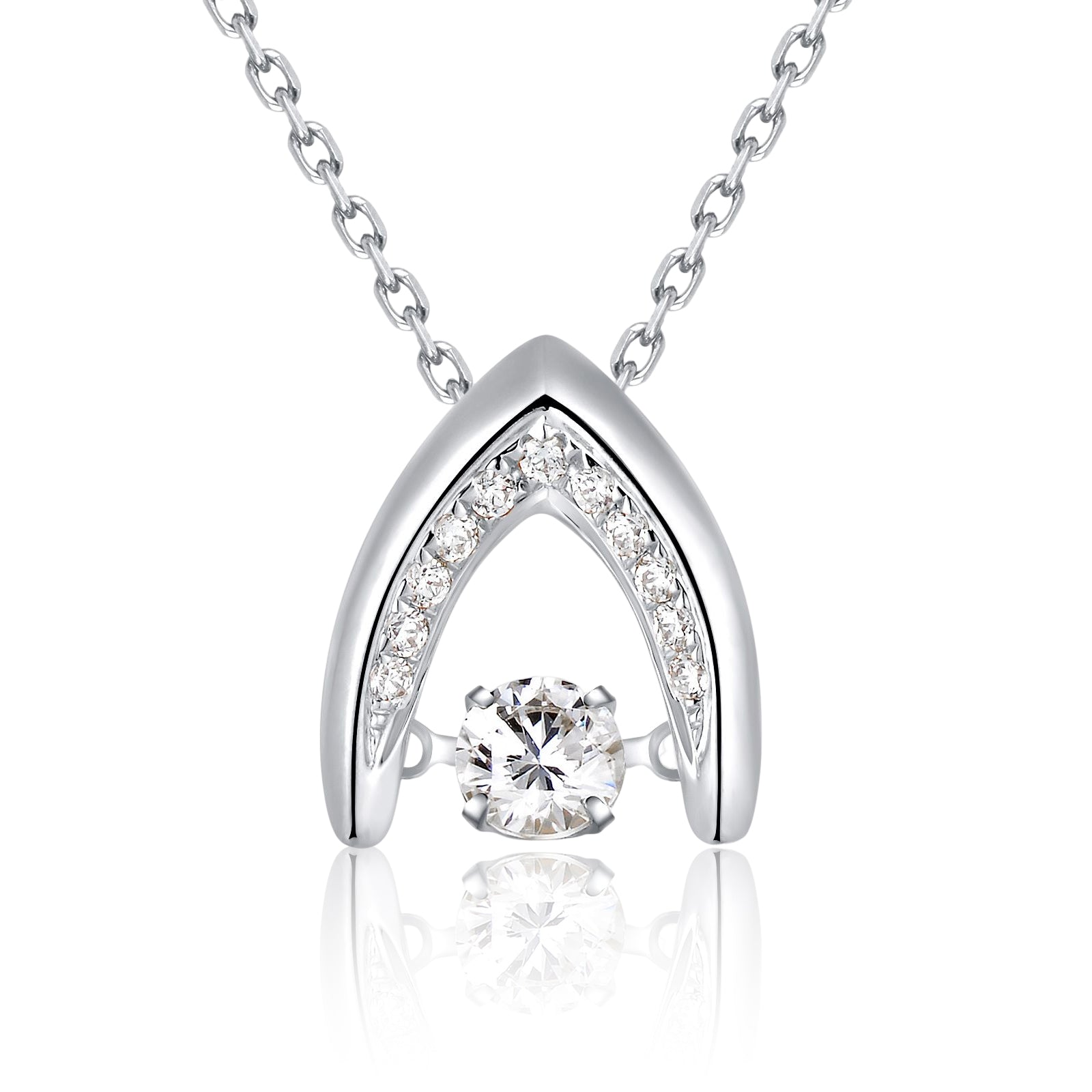 Dancing Cubic Zirconia Necklace